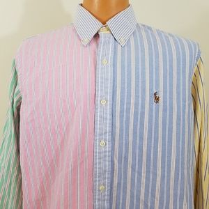 Ralph Lauren Multi Color Striped Long Sleeve Shirt